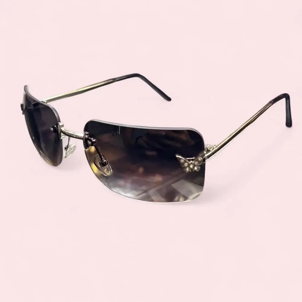 Women's Sunglasses Fairycore coquette butterfly vintage